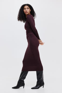 Vestido ajustado con dise?o drapeado - H&m фото 4