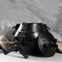 Афганский казан, 15 л, алюминий, чёрный