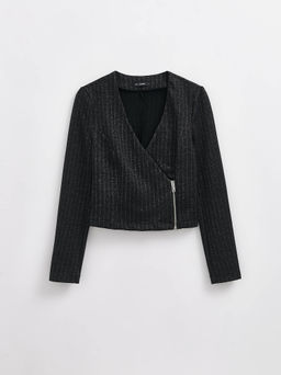 CONTE LJ 2426 Жакет женский black-silver