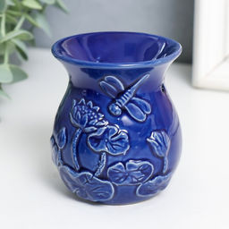 Аромалампа для эфирных масел Стрекоза в цветах, керамика, 7?7?8 см, МИКС - Simaland фото 3