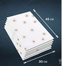 Коврики силиконовые для полок в холодильник и ящиков 6шт 45х30см