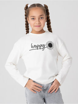 Лонгслив детский "Хэппи" экрю