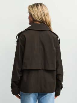 Двубортный укороченный тренч ZR2604102214-27 / Zarina  фото 6