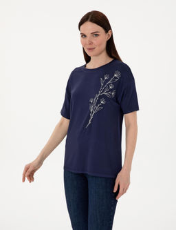 Lacivert Comfort Fit Ti__rt