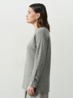 Джемпер из шерсти 5W02008 серый