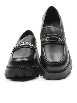 03-5939 BLACK Лоферы женские (натуральная кожа)