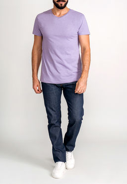 Футболка мужская короткий рукав GREG G146-RM-7001 (сирень м.)  фото 2