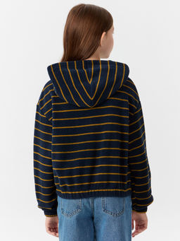 Худи для девочек синее в полоску - Mark formelle фото 2