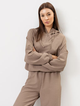 Худи женское в кофейном оттенке кофе 302832