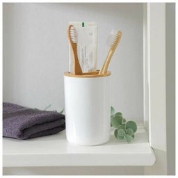 Подставка для зубных щеток Бамбук (белый) М8055 ,, - Альтернатива фото 5