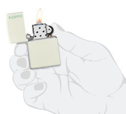 Зажигалка ZIPPO Логотип с покрытием, светящимся в темноте зеленым | Logo Glow In The Dark 49193ZL