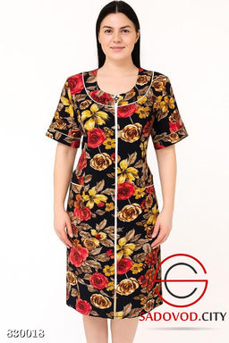 Халат женский с рисунком