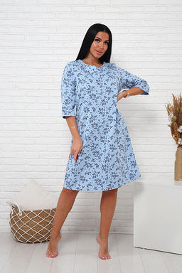 Сорочка теплая, футер с начесом (01035) - Плиона фото 45