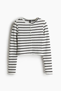 Pointelle jersey cardigan - H&m фото 2