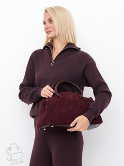 Сумка женская кожаная 0032VG wine purple Vitelli Grassi