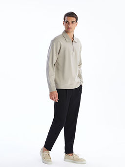 Polo Yaka Erkek Sweatshirt