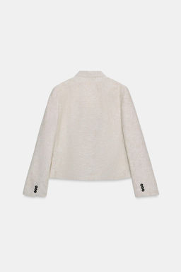 BLAZER RECTA PINZAS CON LINO / Arena / Vigor? - Zara фото 9