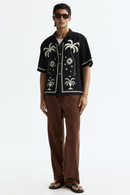 Camisa resort estampada Relaxed Fit - H&m фото 4