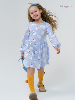 Платье Моана чайки на голубом ВБ - Sovalina фото 5