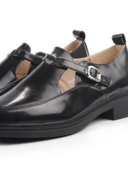 06-PDEB98-3 BLACK Туфли женские (натуральная кожа)