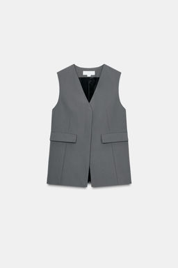 LONG DOUBLE-BREASTED WAISTCOAT - Zara фото 6