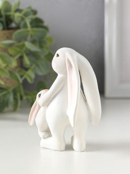 Фигурка полистоун «Заяц с зайчонком - возьми на ручки», 6.5×4×8.5 см