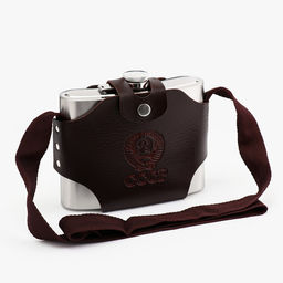 Фляжка СССР, нержавеющая сталь, чехол, 1000 мл