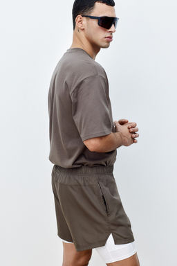 Pantalon corto de doble capa en DryMove - H&m фото 4