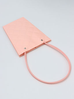 Цена за 10 шт. Сумка для цветов тиснение пудра влагостойкая, 17x17-11.5x11.5-20 см - UPAK LAND фото 6