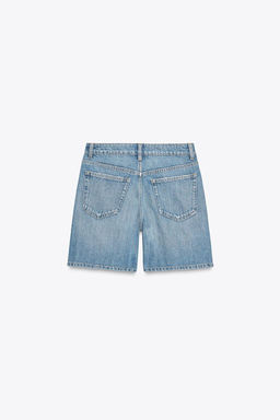 TRF MID-RISE DENIM BERMUDA SHORTS - Zara фото 18