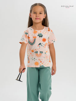 Костюм Лето изумруд-радуга бохо - Sovalina фото 4