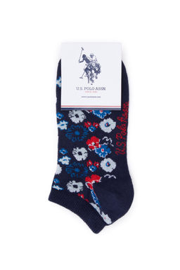 Женские темно-синие носки-ботинки из трех предметов Неожиданная скидка в корзине - U.s. polo assn фото 4