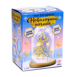 Набор для творчества «Новогодний ночник. Ёлка», деревянные вставки