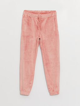 Beli Lastikli Basic Kadife K?z ?ocuk Jogger E?ofman Alt?
