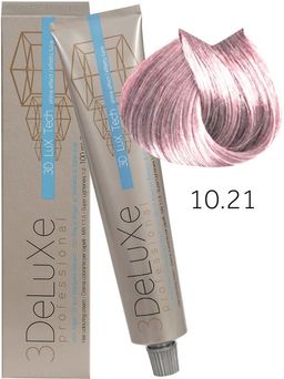10.21 Крем-краска для волос 3DELUXE PROFESSIONAL ПЛАТИНОВЫЙ БЛОНДИН ПЕПЕЛЬНО-ПЕРЛАМУТРОВЫЙ