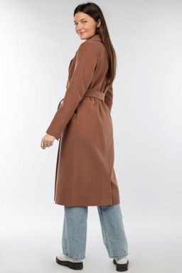 Пальто женское демисезонное (пояс) - El podio фото 4