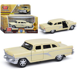 Машина металл ГАЗ-13 "Чайка" 12 см. (откр. двери, светло-желтый) инерц., в коробке