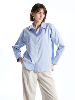 ?izgili Oversize Poplin Kad?n G?mlek