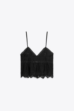 EMBROIDERED STRAPPY TOP - Zara фото 20