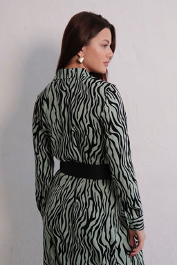 Платье-рубашка с английским воротником принт - Martichelli фото 251