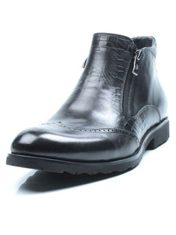 01-H9001-B76-SW3 BLACK Ботинки демисезонные мужские (натуральная кожа) - Фабричный китай фото 3