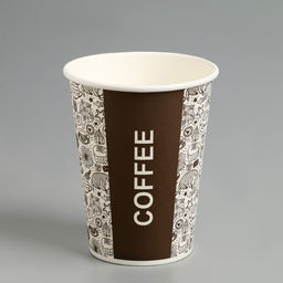 Цена за 50 шт. Стакан бумажный Take Away COFFEE для горячих напитков, 350 мл, диаметр 90 мм - Simaland фото 4