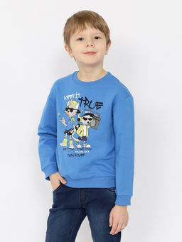 CRB wear/CSKB 63741-42-391 Джемпер для мальчика,синий/Ex.Cherubino  фото 3