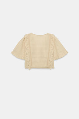 STRUCTURED CROSSOVER CROP TOP - Zara фото 6