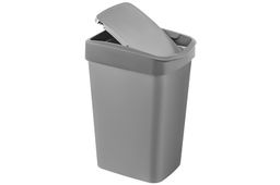 Ведро для мусора с подвижной крышкой 20 л 30*23,5*43 см Тандем сер.металлик/серый (842158) - Elan gallery фото 8