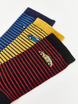 ?izgili Erkek ?ocuk Soket ?orap 3l?