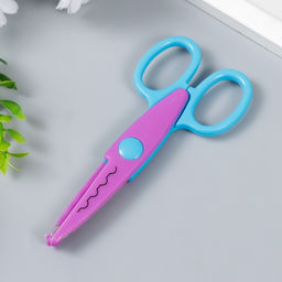 Ножницы рельефные «Цветик», (набор 2 шт.), 13 см, МИКС