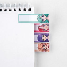 Подарочный набор стикера-закладки и ручка Аниме, 20 л в блоке