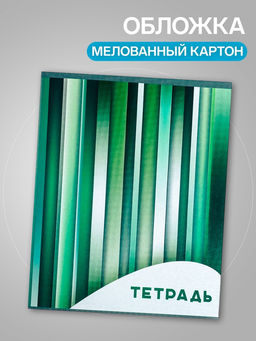 Набор тетрадей, 96 листов в клетку, Calligrata Яркие полосы, серые листы, 4 штуки  фото 2