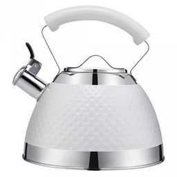 Чайник из нержавеющей стали "Linea Tea" 3л, д22,5см, h23,5см, со свистком, многослойное капсульное дно, нескользящая ручка, цветная коробка, "Regent" (Китай) Подходит для всех видов плит, включая индукционную